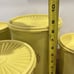 Tupperware Servalier Nesting Canister Set Yellow Set of 4 With Lids