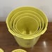Tupperware Servalier Nesting Canister Set Yellow Set of 4 With Lids