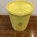 Tupperware Servalier Nesting Canister Set Yellow Set of 4 With Lids