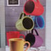 NWT GIBSON HOME COLOR CURVE 7 PIECE MUG SET