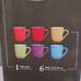 NWT GIBSON HOME COLOR CURVE 7 PIECE MUG SET