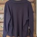 GRP1 V Neck Cotton Top Long Sleeve purple XS side slits oversize tunic lagenlook