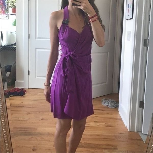 Vena Cava Purple Wrap Dress