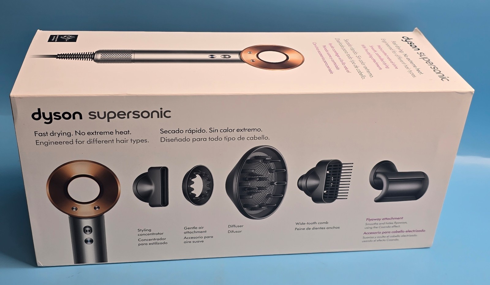 Dyson Supersonic 1600W Professional Hair Dryer HD07 (Nickel/Copper) NOB