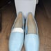 Vintage Enzo Angiolini blue leather flats size 9