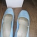 Vintage Enzo Angiolini blue leather flats size 9