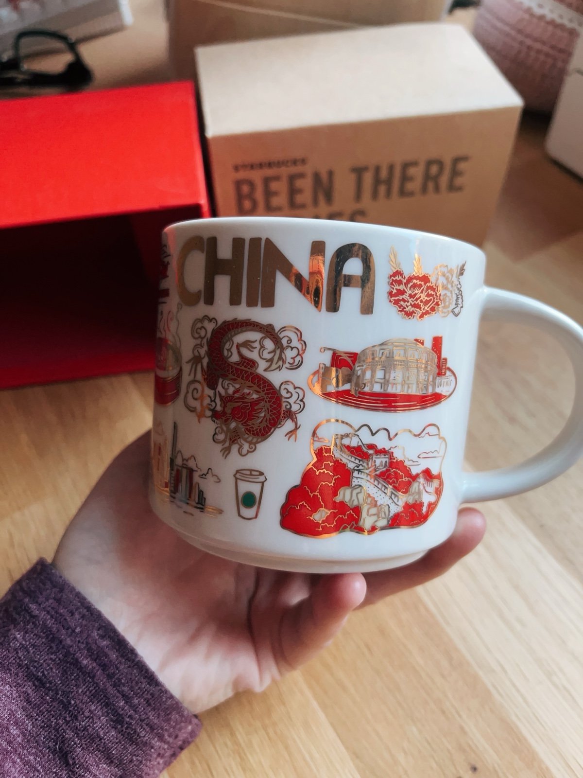 Starbucks BTS 2024 China limited 14oz Dragon Red coffee Mug