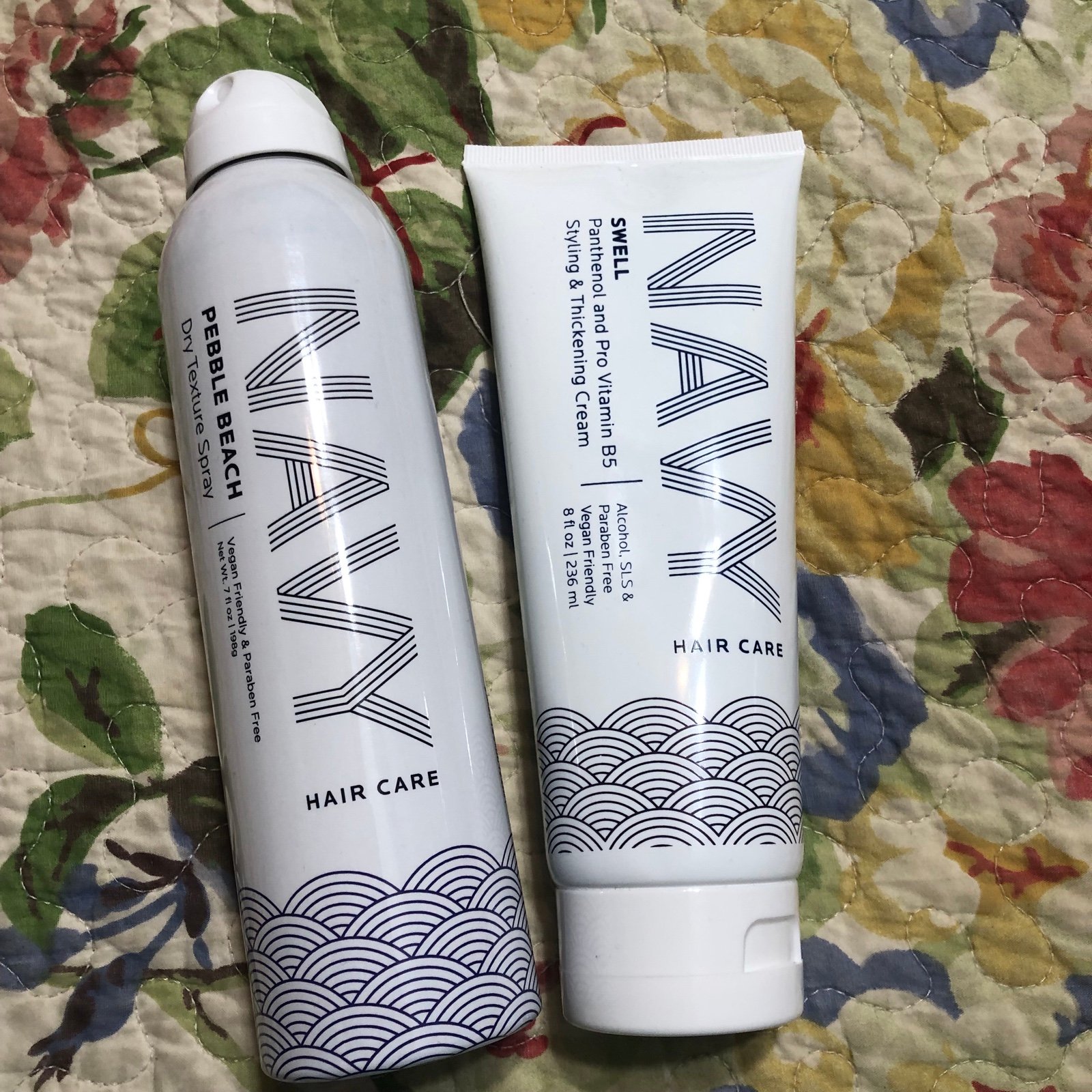 Navy Hair Care Pebble Beach and Swell