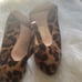 New J.Crew Collection Leopard Calf hair Pumps Heels size 6 Made In Italy