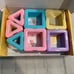 Magnetic Tiles Educational Toys for Kids Age 3-6 Macaron Castle Blocks