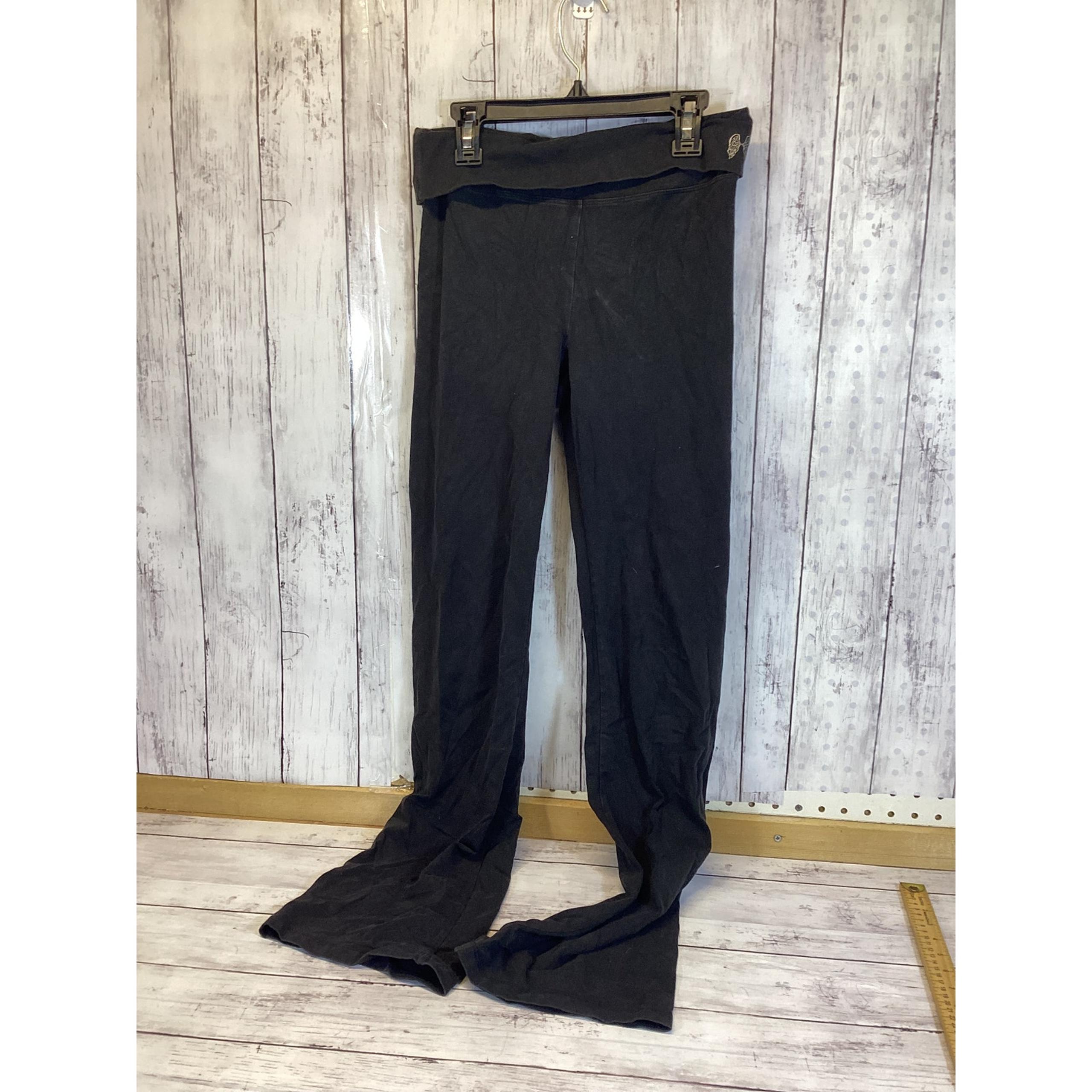 Victoria Secret Splendid Fold Waist Yoga Pants Black Size Small