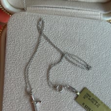 10kt Initial R necklace with diamonds