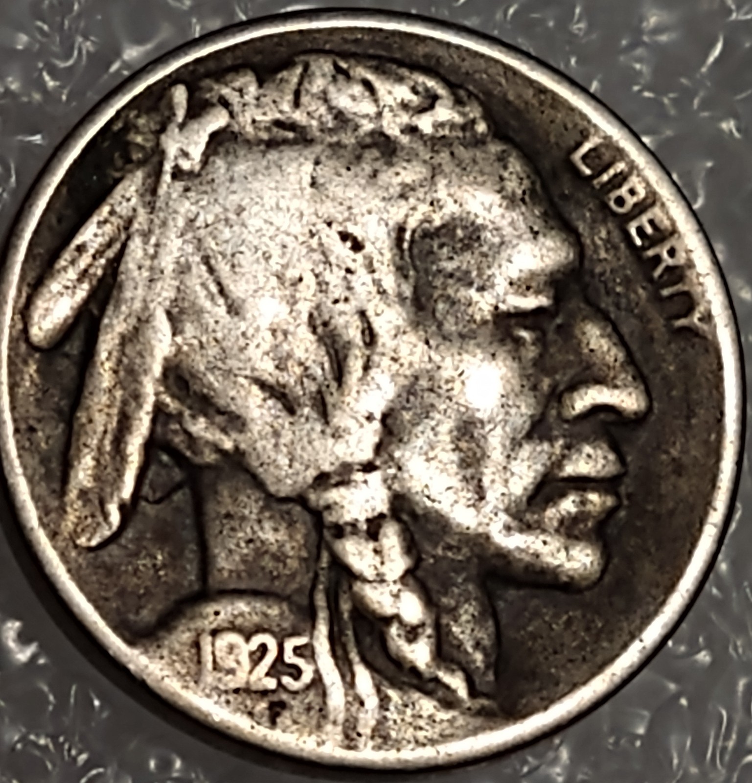 1925d CHOICE TONED Natural tone Genuine USA Nice Tough Date