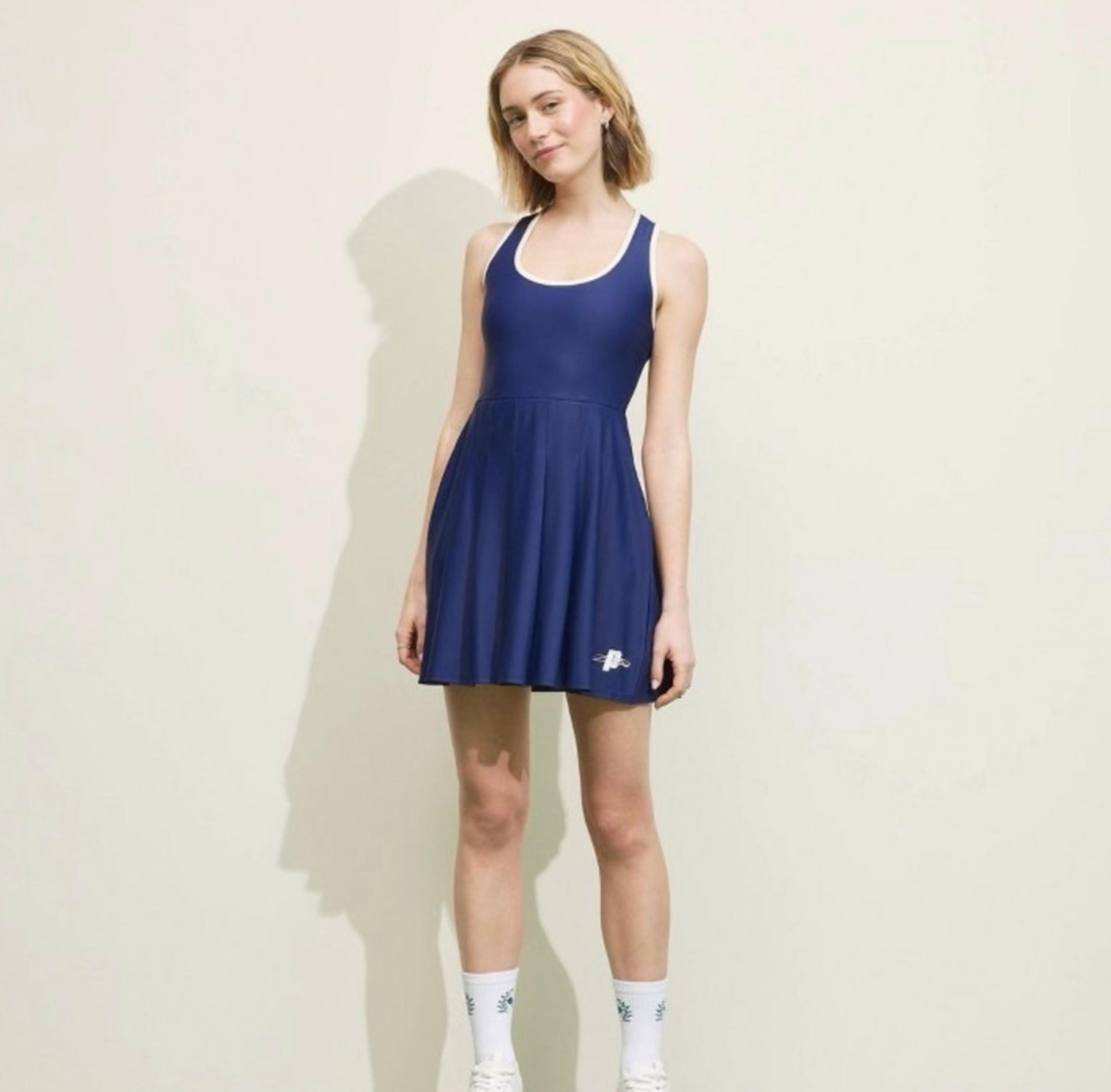 Prince Pickleball Women's Cross-Back Pleated Dress - Navy Blue XS by TARGET