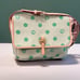 Dooney & Bourke green polka dot crossbody