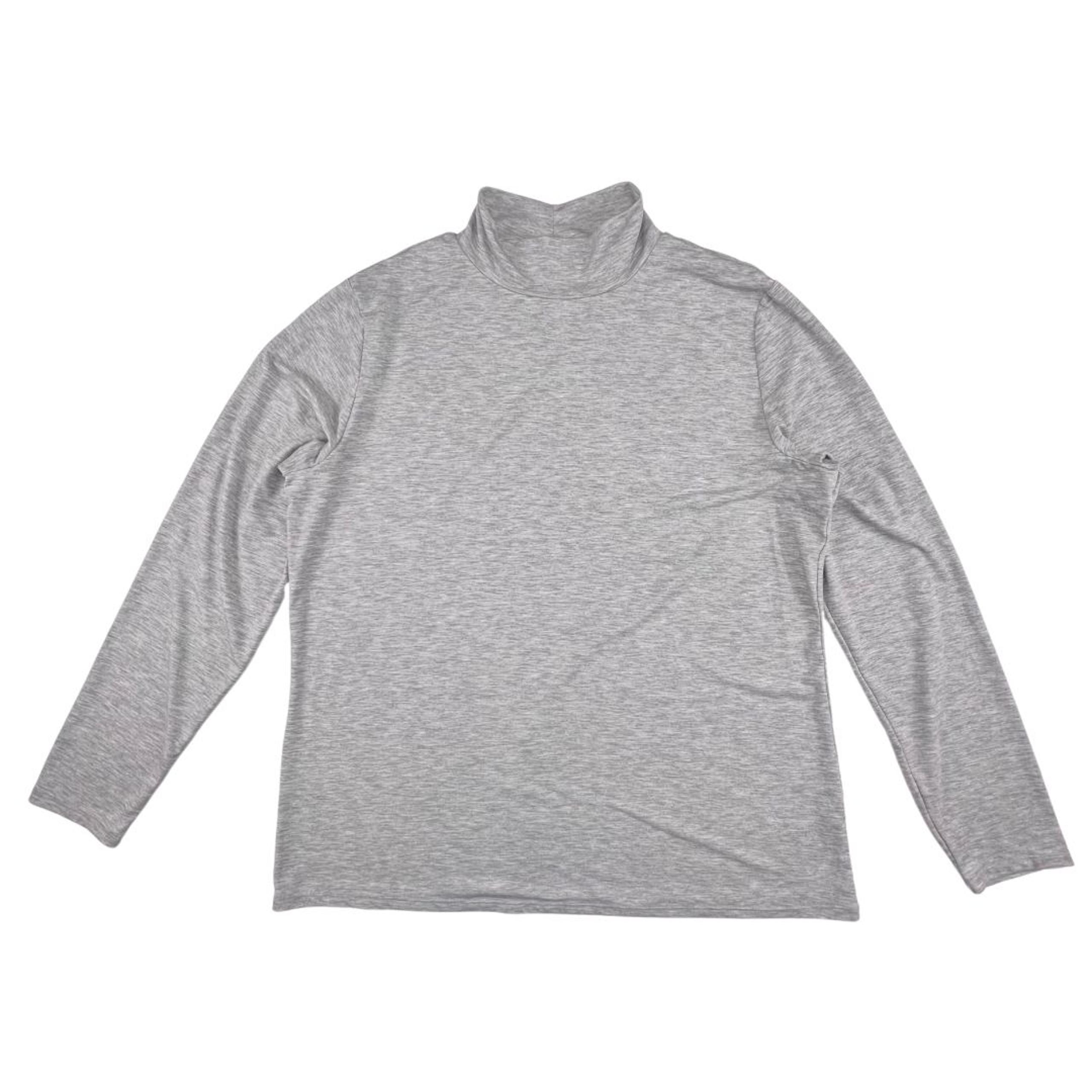 Nine West Turtle Neck Top Womens XXL Heathered Gray T Shirt Minimalist Basic Tee