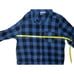Grateful Dead Womens Flannel Shirt Size m Blue Plaid Skull Roses Long Sleeve