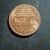 1982 Lincoln Memorial wheat penny 2.5g errors,off center, nmm