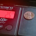 1982 Lincoln Memorial wheat penny 2.5g errors,off center, nmm