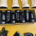 Rare 1957 Peter Ganine Sculptured Gothic Chess Set Complete In Box Salon Edition