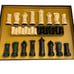 Rare 1957 Peter Ganine Sculptured Gothic Chess Set Complete In Box Salon Edition