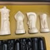 Rare 1957 Peter Ganine Sculptured Gothic Chess Set Complete In Box Salon Edition