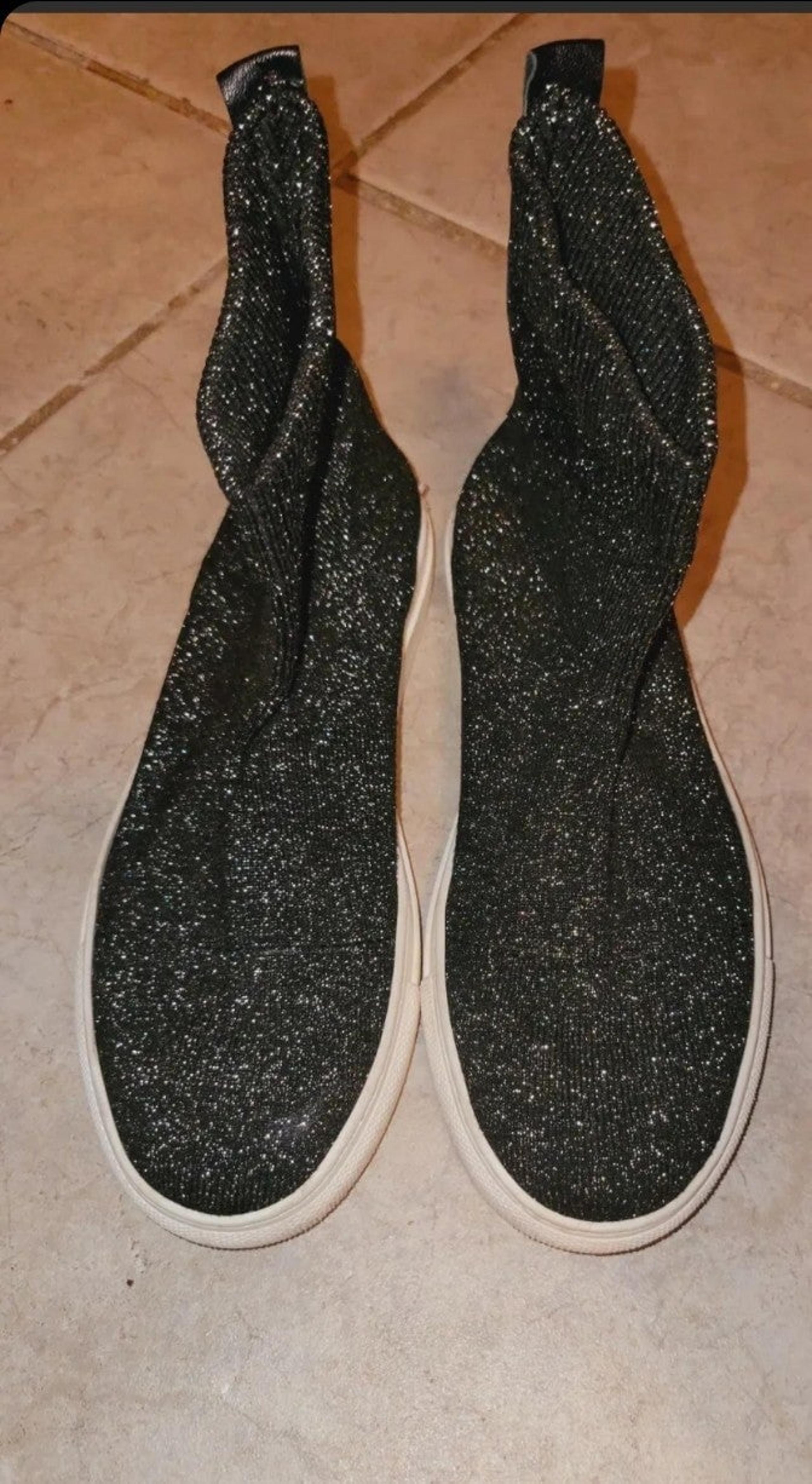 BARNEYS NEW YORK Glitter-Knit Sneaker eu38 shoes