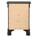 Black Nightstand | Modern Bedside Table w/ Drawers & Shelf