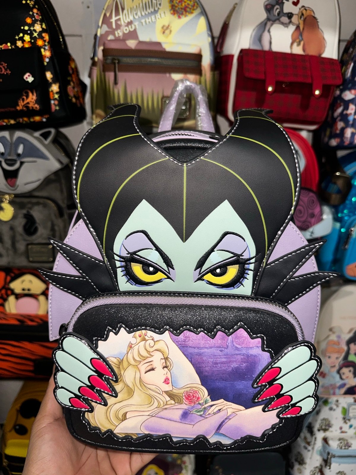 Loungefly Disney Villains Maleficent Sleeping Beauty Scene Mini Backpack