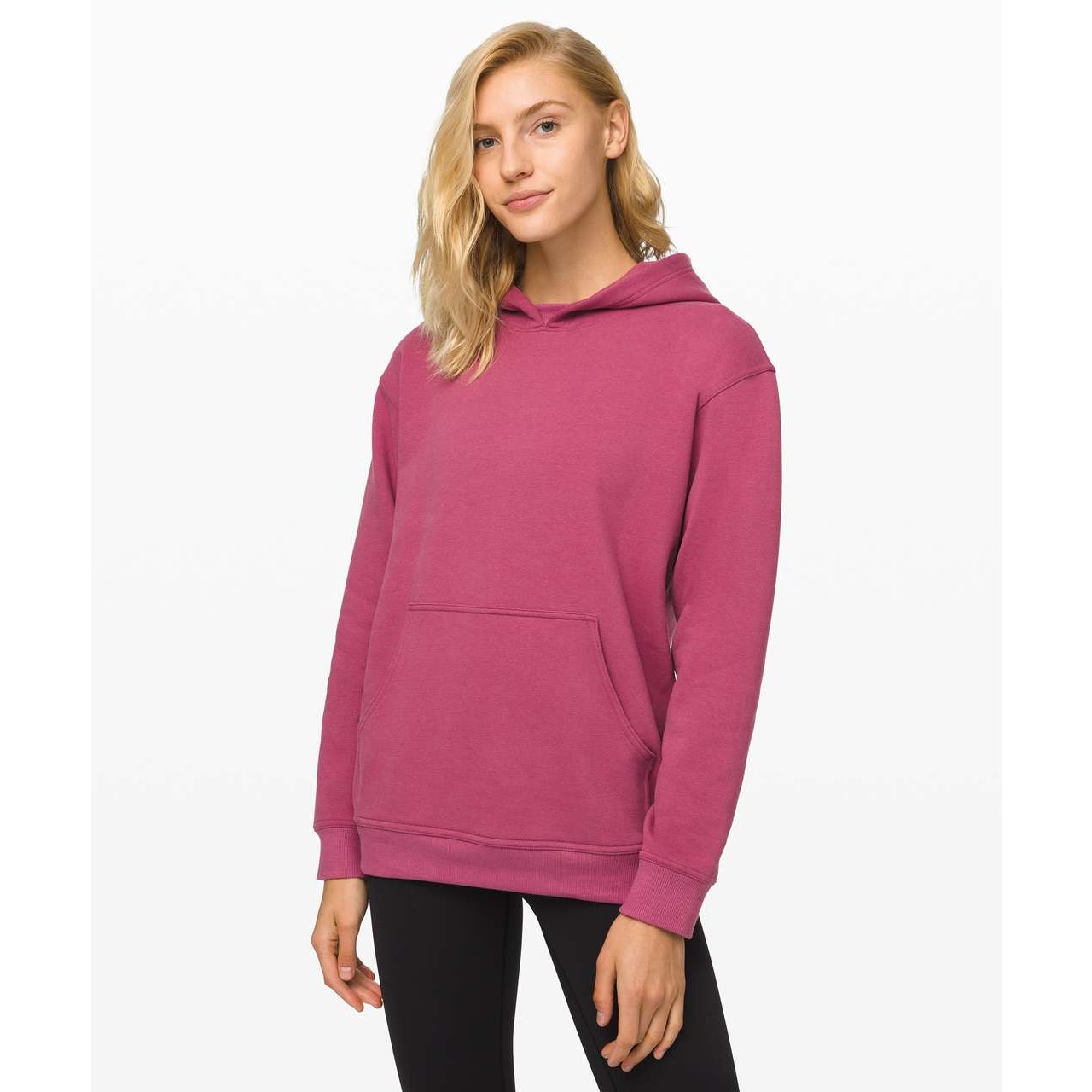 Lululemon All Yours Hoodie Sweatshirt Pink Moss Rose Size XS