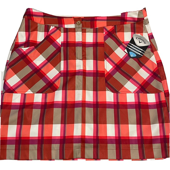 NWT CALLAWAY Ladies sz 10 Tennis Golf Pickleball skort Block Zipper Pocket 85