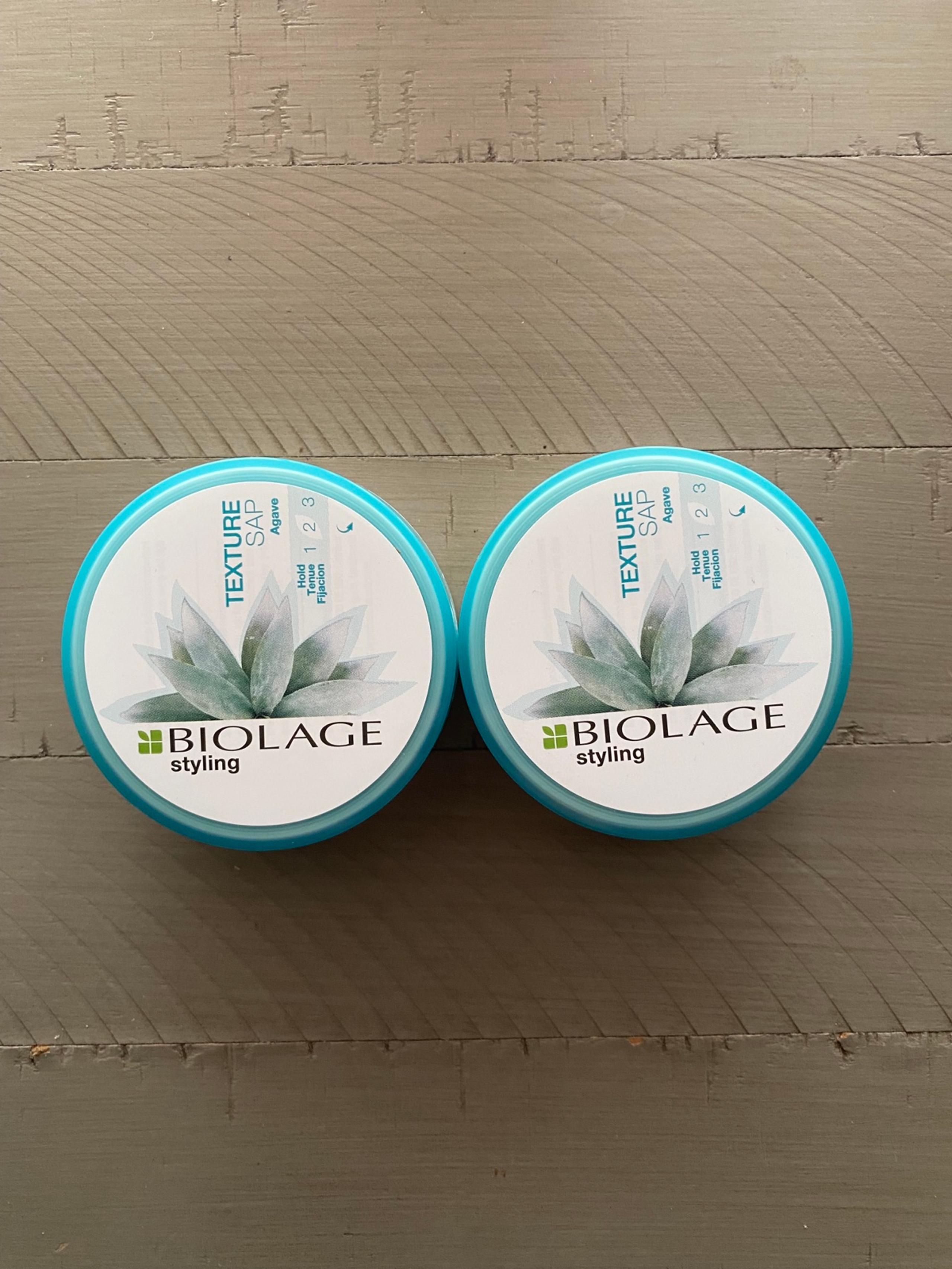 New TWO PACK BIOLAGE STYLING AGAVE TEXTURE SAP 2 OZ HAIR GEL SAP