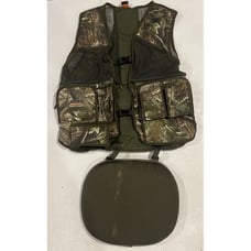 Primos Turkey Strap Vest with Seat Mossy Oak Camo Size L/XL Mesh Pockets