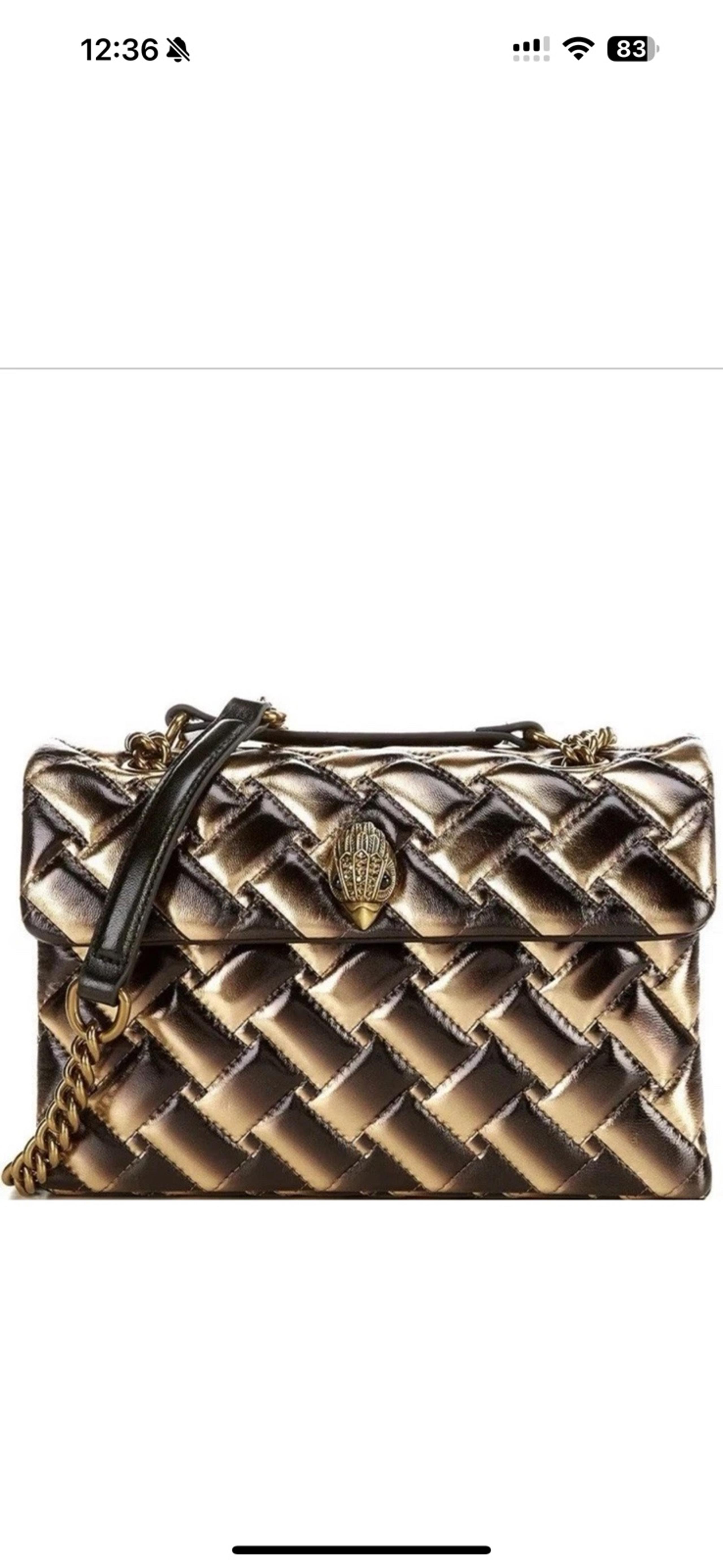Kurt Geiger LondonQuilted Ombre Leather Kensington Crossbody Shoulder Bag