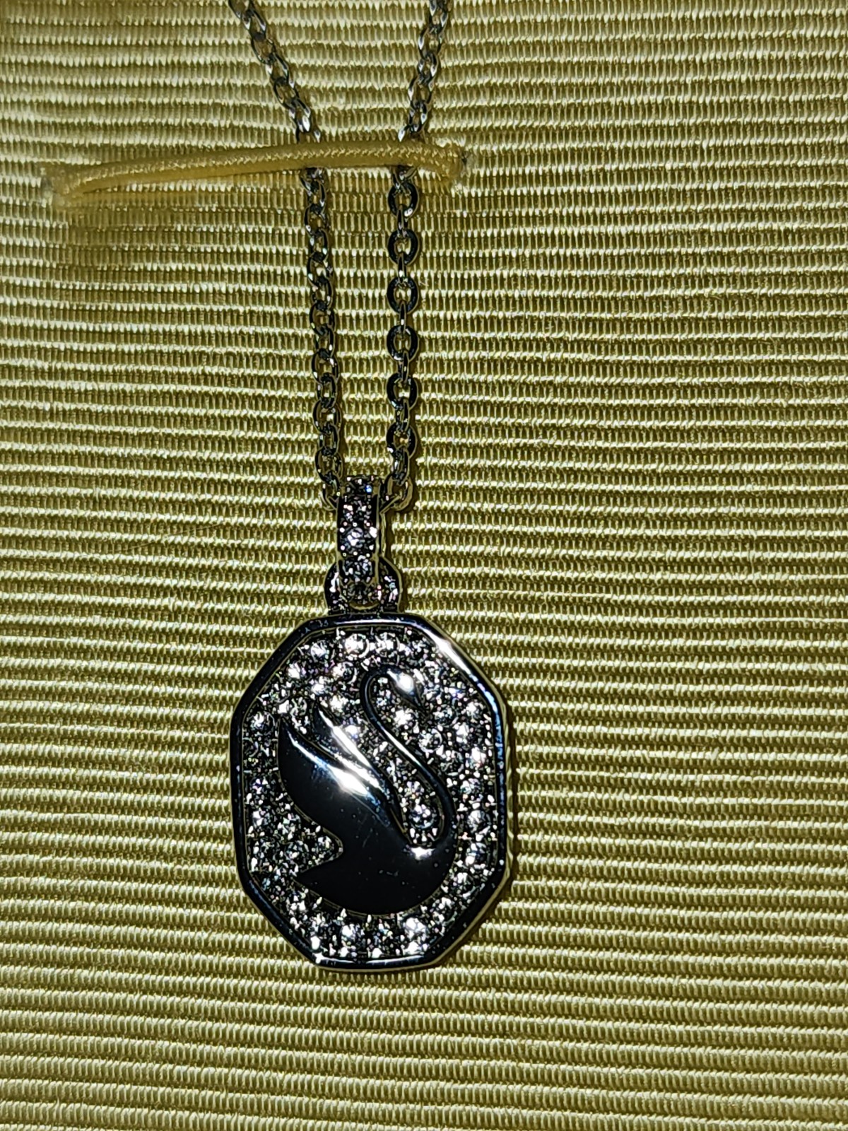 Swarovski Silver Signum Crystal Necklace