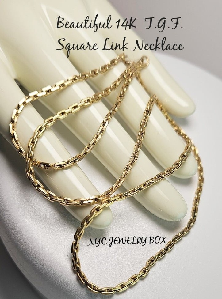 14KT GF. Oval Link 18 Necklace