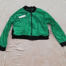 Koral Green Zip Up Jacket with Mesh Details Size Small NWT