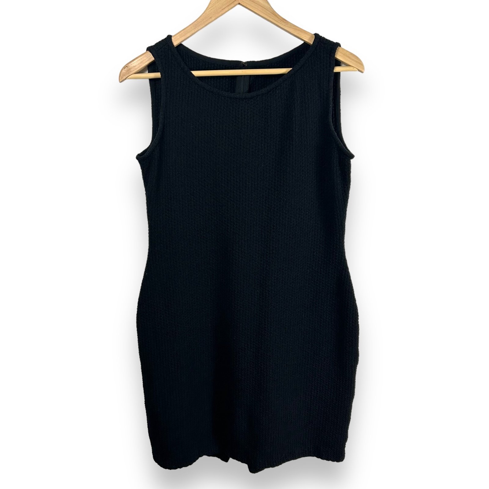 St. John Caviar Milano Knit Wool Blend Mini Dress
