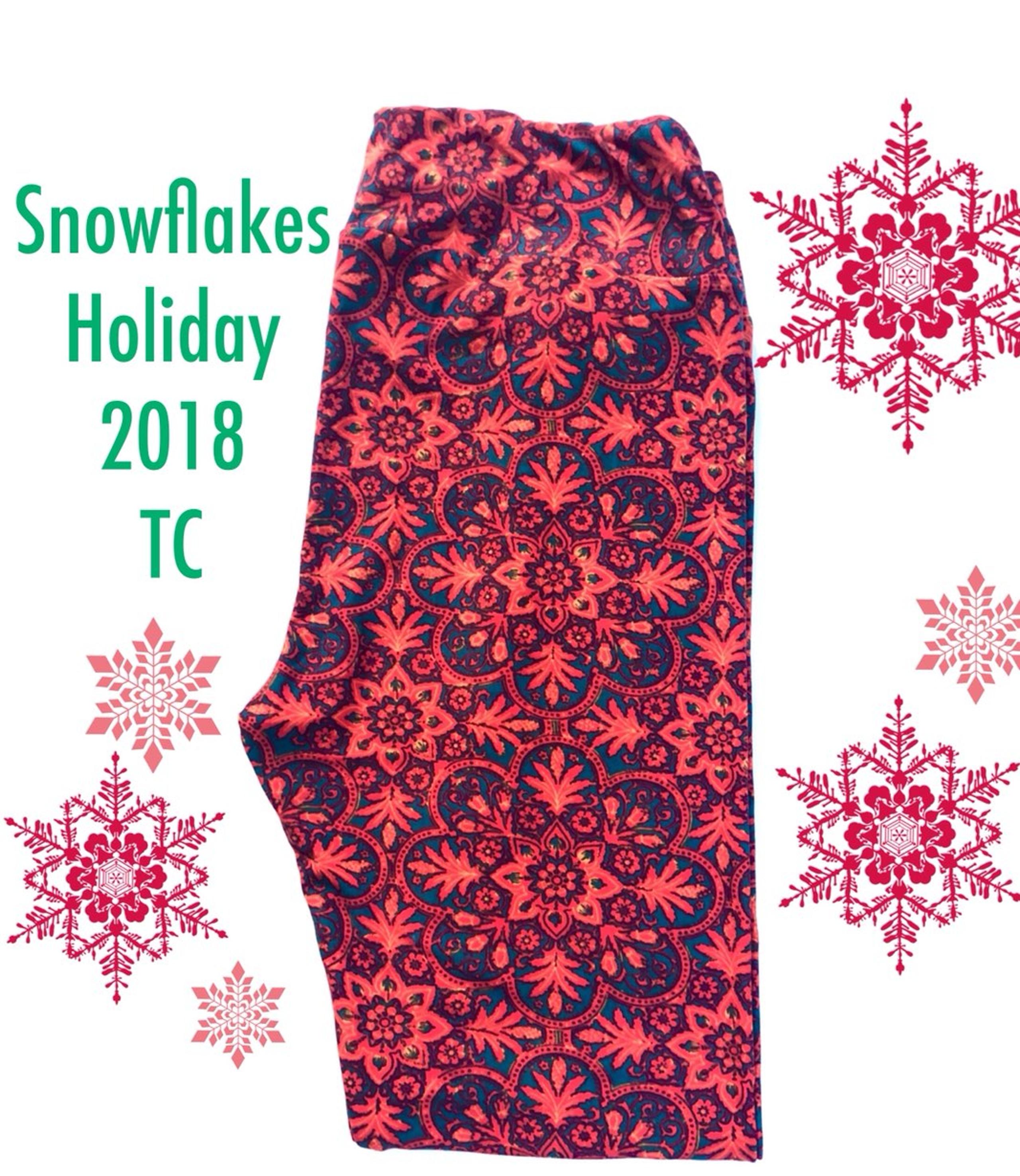 Lularoe NWT Holiday Snowflake TC 2018