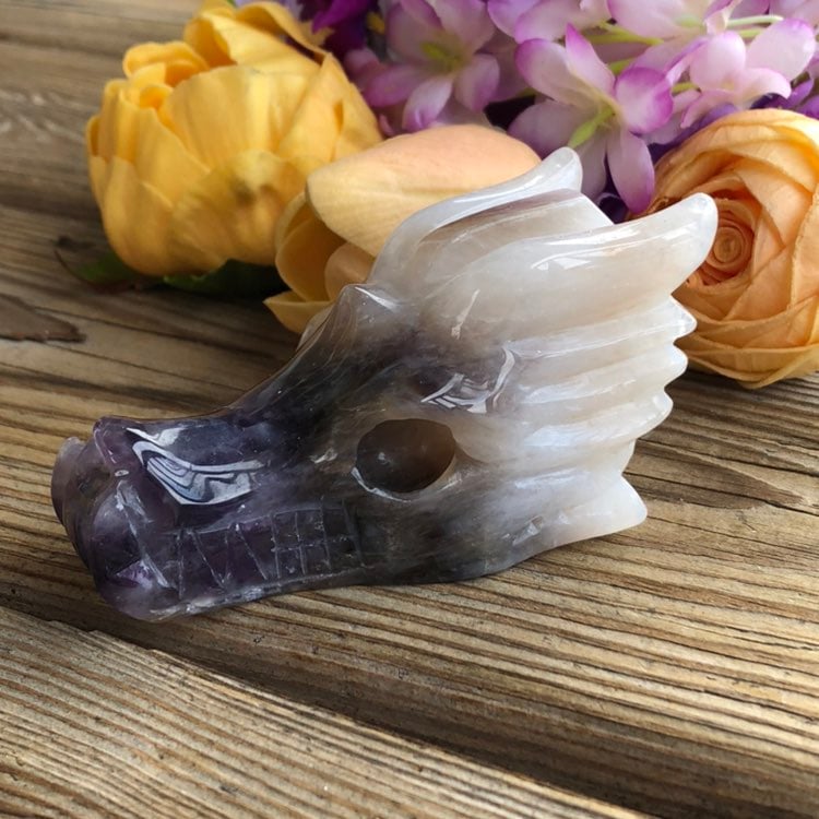 Amethyst Dragon Head