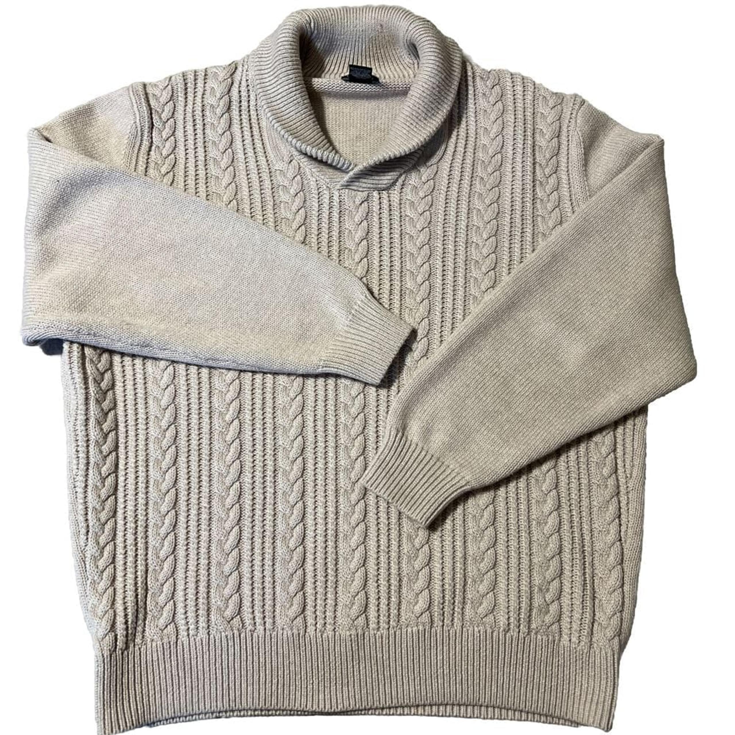 Jos A. Bank Executive Collection XL Collared Sweater, 100% Cotton