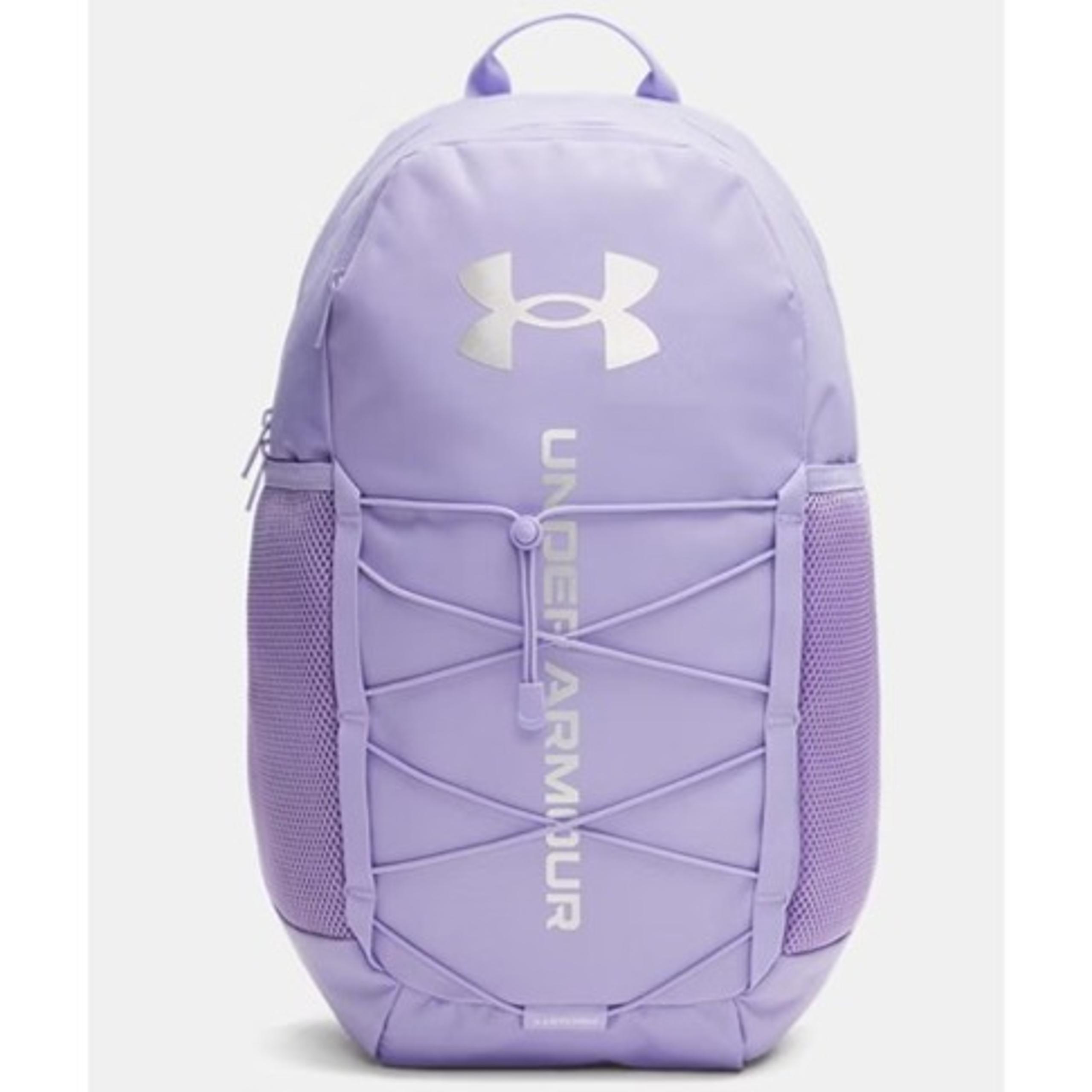 Under Armour Hustle Sport 6.0 Backpack 26L, Color: Transparent / Metallic Silver