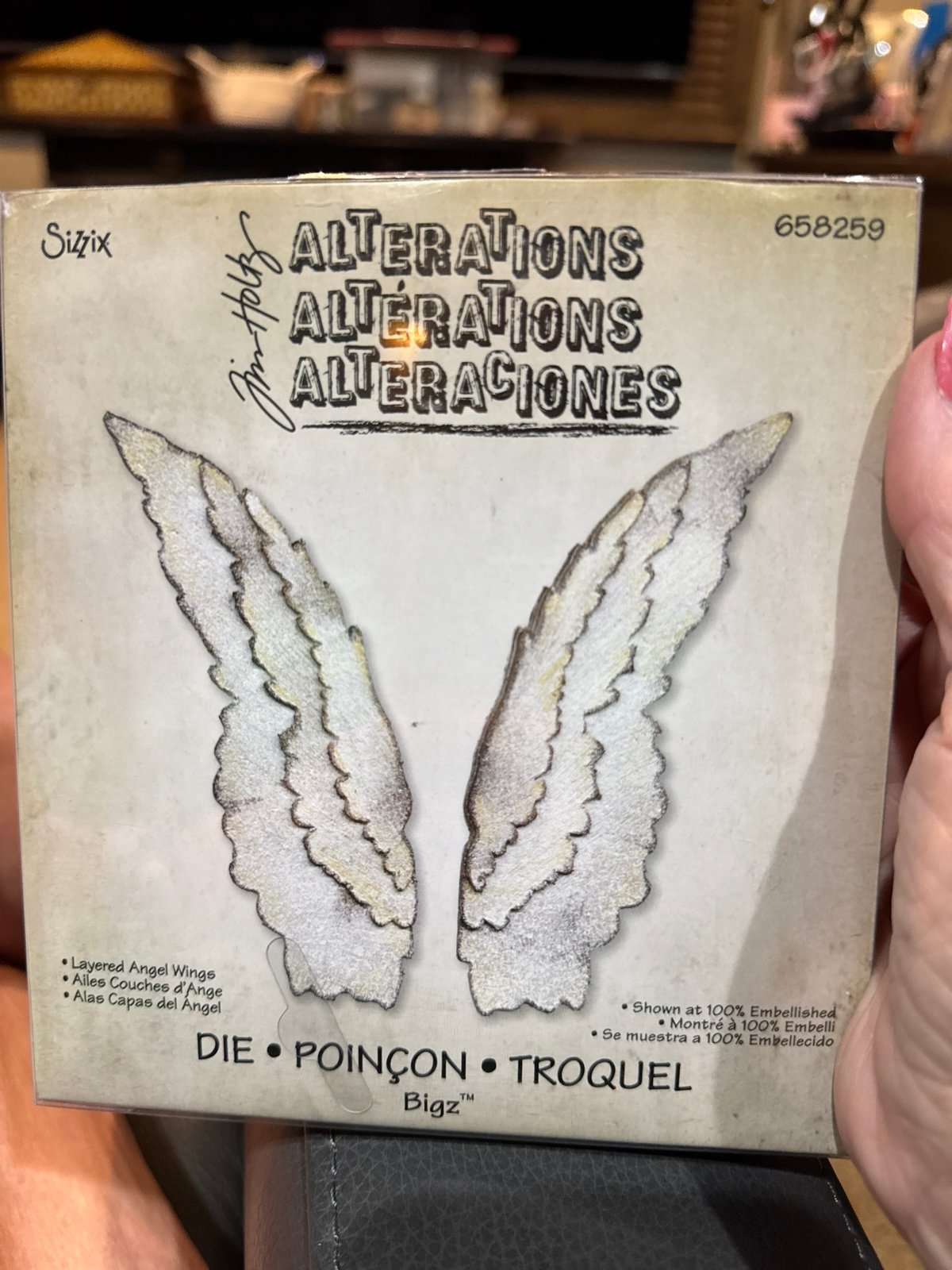 Tim Holtz Alterations Sizzix Layered Angel Wings 658259