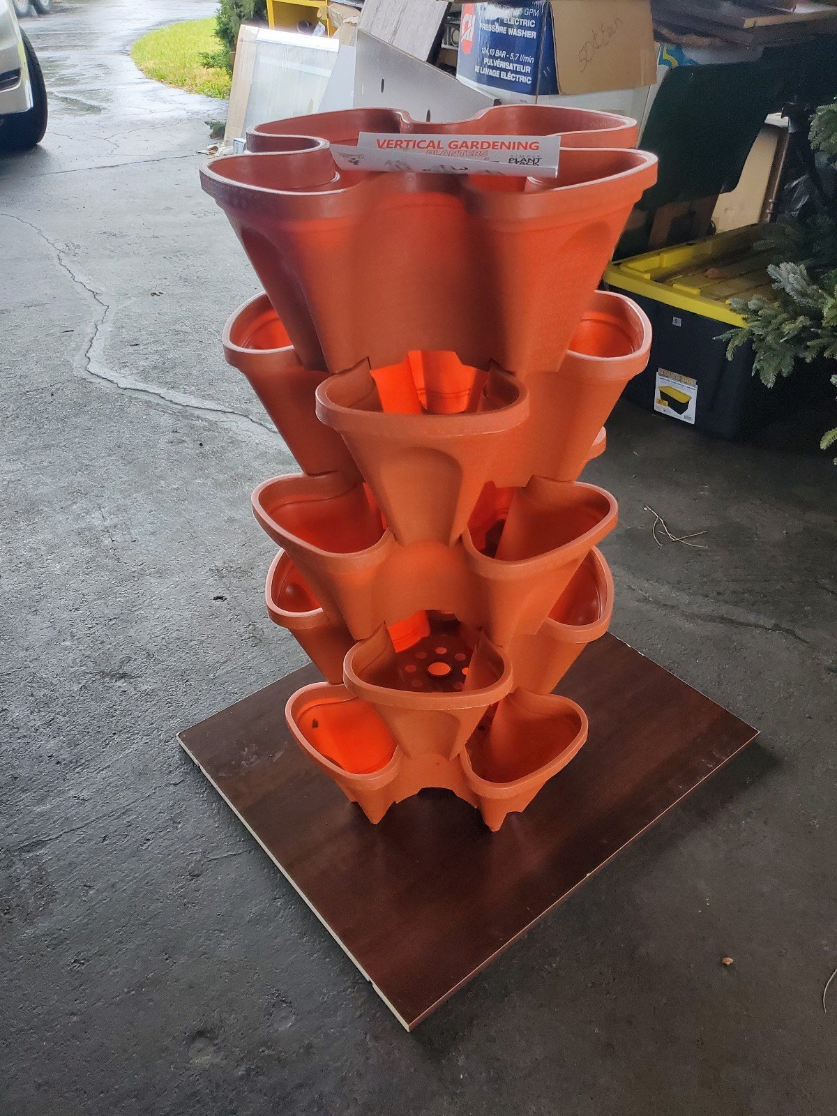 Mr. Stacky Large Vertical Stacking Garden 5 tier NIB Terracotta