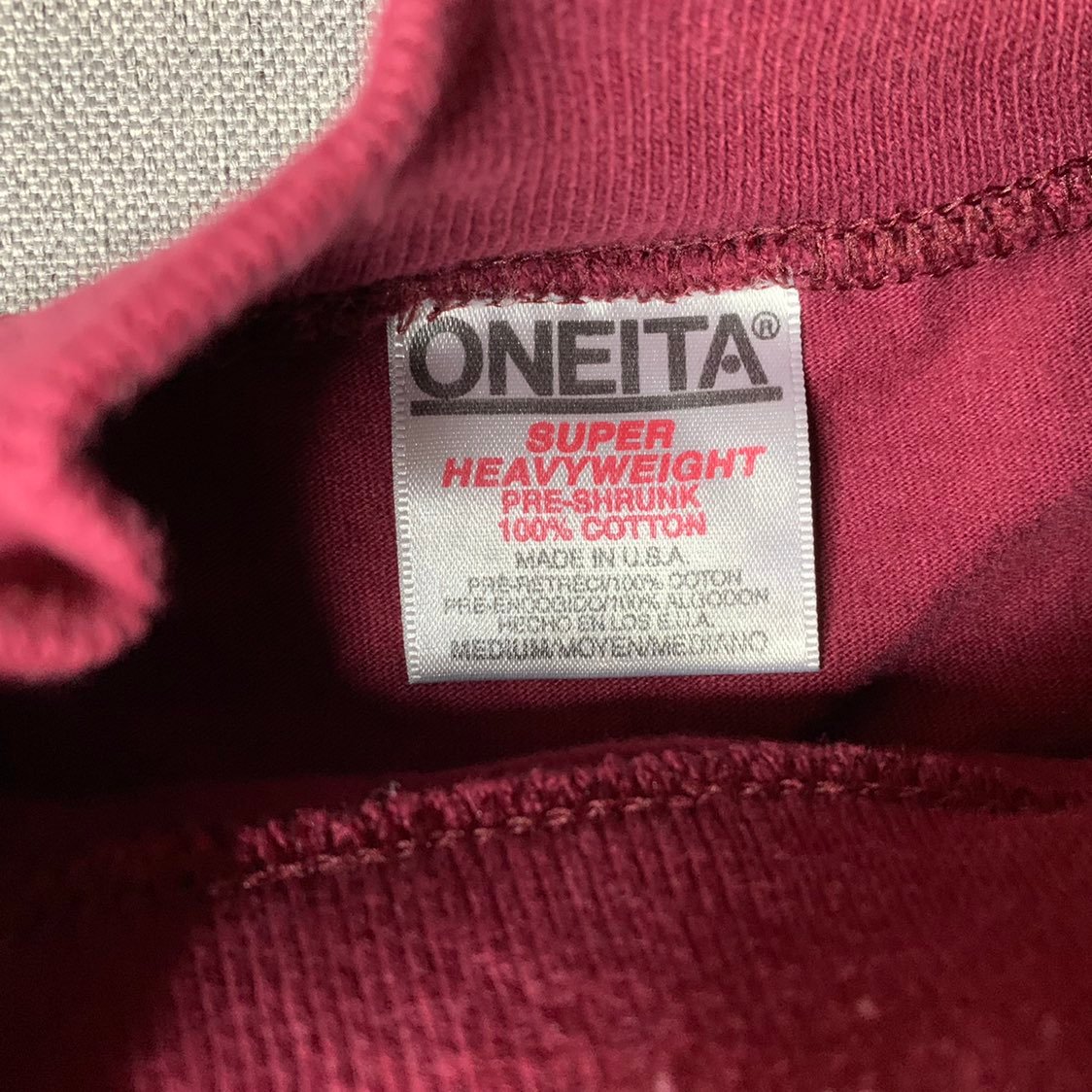 Vintage San Francisco 49ers Oneita Red Long Sleeve Made In
