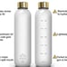 Arc Bottle Water Bottle With Time Marker - Motivational Water Bottles With Times