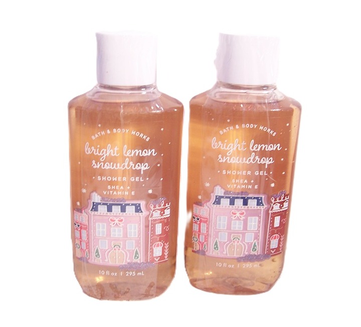Shower Gel Bright Lemon Snowdrop Bath & Body Works 10 oz 2 Pack