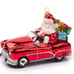 The Huras Family Santa in Oldsmobile Driving Red Car Ornament NWT