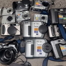 Lot Of 12 Sony Cameras For Parts!