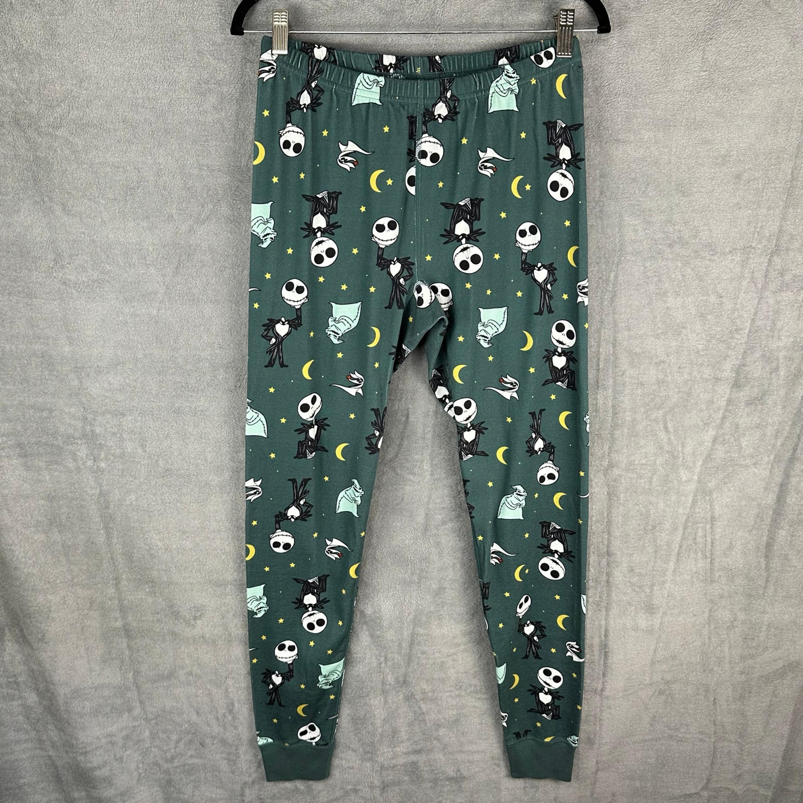 Hanna Andersson Disney Pajama Pants Womens Med Jack Skeleton Nightmare Christmas